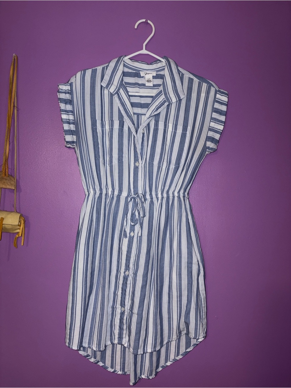 Blue-Striped Dress (size small)